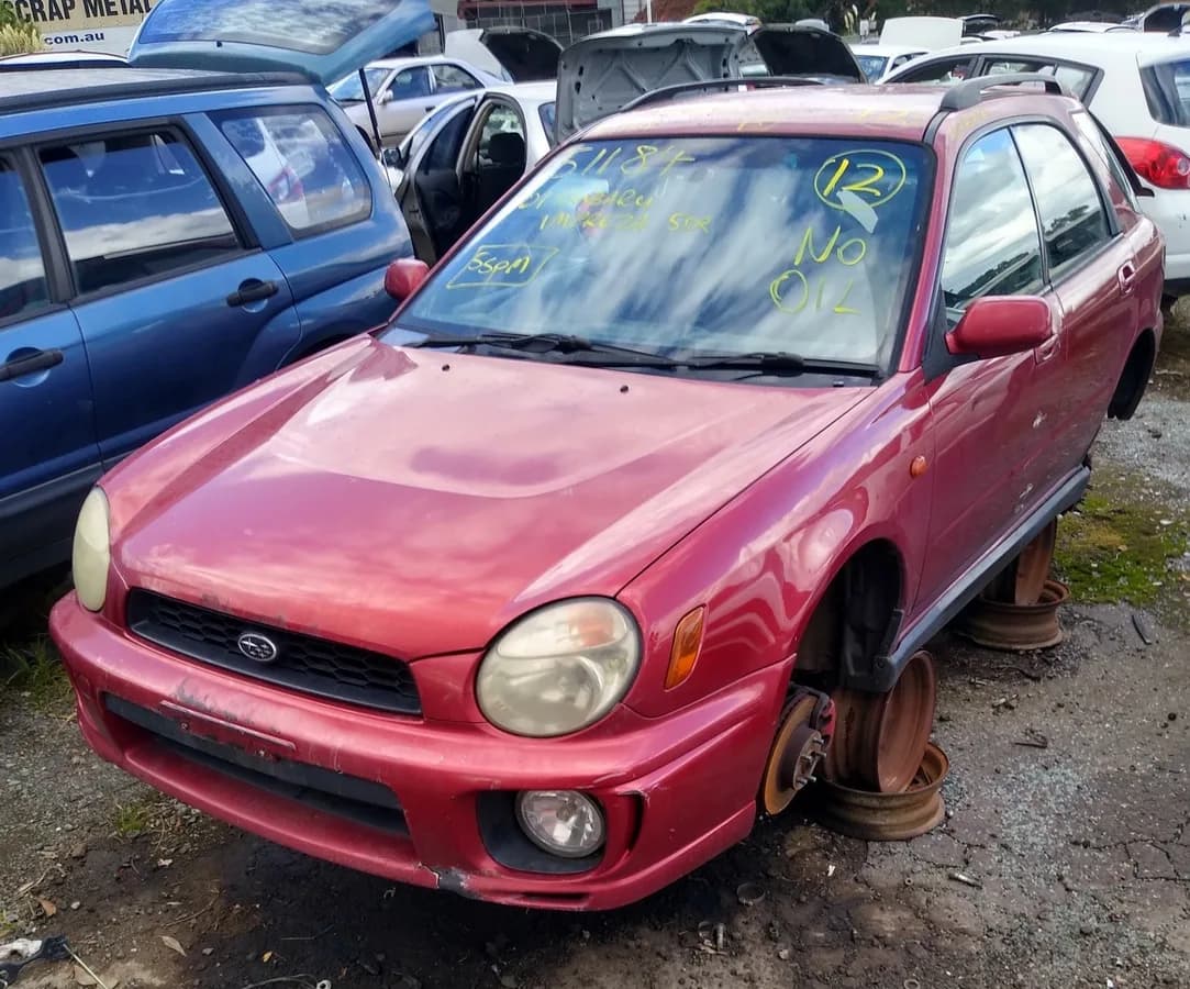 2001 Subaru Impreza at Kilsyth